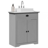 vidaXL Dulap pentru chiuvetă de baie &bdquo;BODO&rdquo; gri 70x35x80 cm