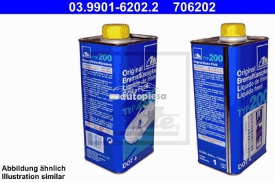 Lichid de frana ATE TYP 200 DOT4 1 L 03.9901-6202.2 foto
