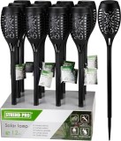 Lampa solara de gradina Strend Pro Avior, 49 cm, efect flacara, 12 LED