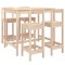 Set mobilier de bar pentru gradina, 5 piese, lemn masiv de pin