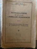 Iorgu Iordan, Introducere in studiul limbilor romanice Iasi, 1932, editia princeps