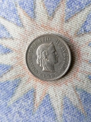 Moneda 10 RAPEN 1977 ELVEȚIA foto