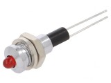 Lampă de control LED roșie 3mm pentru PCB