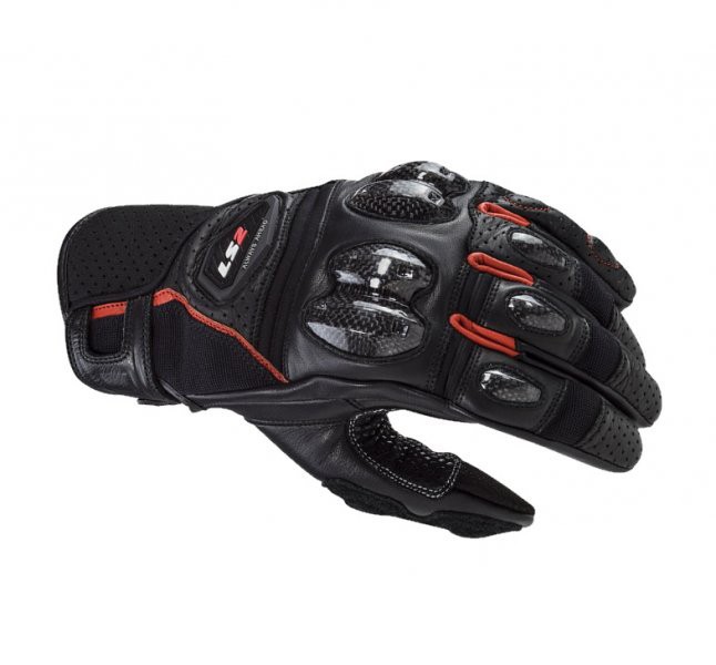 Manusi moto piele/carbon LS2 Spark2, culoare negru/rosu, marime 2XL Cod Produs: MX_NEW AK70061F01327