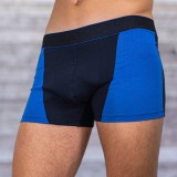 Boxeri Barbati Luan Bumbac Elastic Bleumarin/Albastru Marimea S Confortabili Moderni