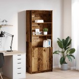 vidaXL Dulap Lemn Vechi 70x35x180cm, 5 Rafturi, Maro - Depozitare Multifunctionala Living, Baie, Bucatarie