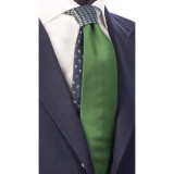 Cravată din mătase cu nod &icirc;n contrast N1713 - model unicat