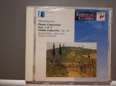 Mendelssohn - Piano Concertos no 1,2(1991/Sony/Holland)- CD ORIGINAL/Nou-Sigilat foto