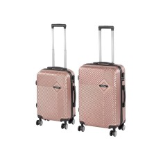 Set de valize cu roți TraveLux Pro IX, culoare roz-auriu