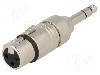 Adaptor XLR tip feminin, stereo, NEUTRIK - NA3FP