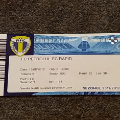 Bilet meci fotbal PETROLUL PLOIESTI - RAPID Bucuresti (18.08.2012)