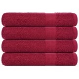 Cumpara ieftin Prosoape 4 buc Bordeaux 100x200 cm 360 g/m&sup2; 100% bumbac