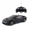 MASINA CU TELECOMANDA BMW i8 NEGRU CU SCARA 1 LA 18 SuperHeroes ToysZone, Rastar