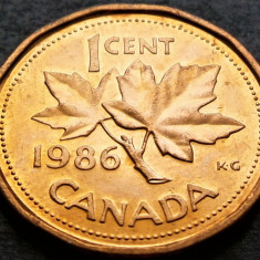 Moneda 1 CENT - CANADA, anul 1986 * cod 2763 B = UNC