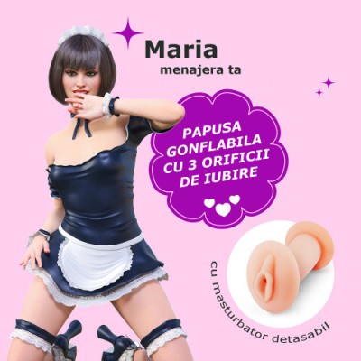 Papusi femeie - Crushious Maria Menajera Papusa Gonflabila cu Masturbator foto