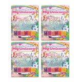 Mini set creativ cu margele de nisip - Unicorni, 4M