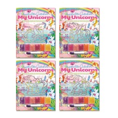 Mini set creativ cu margele de nisip - Unicorni