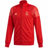 Geaca Barbati Adidas Real Madrid 18 Icons Track Rosu - Marimea M