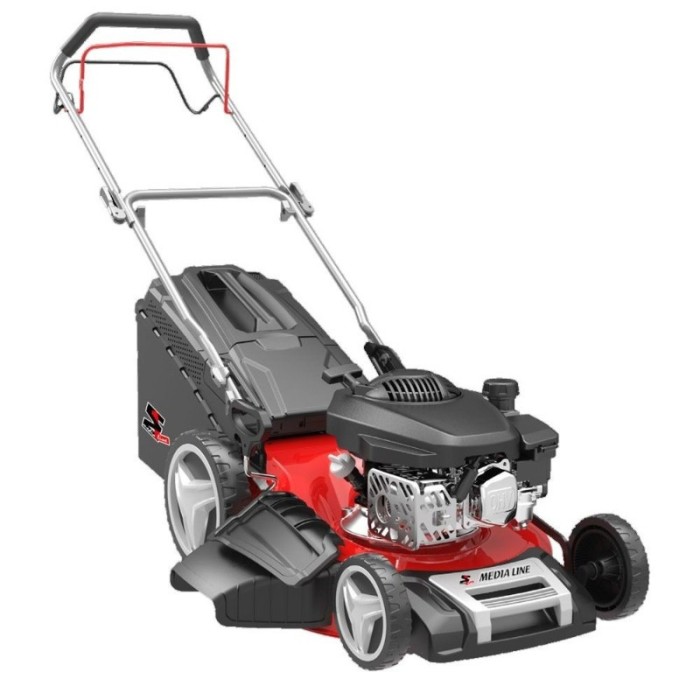 Masina de tuns gazonul cu motor pe benzina MEDIA LINE MG51173S, autopropulsie, 4CP, latime de taiere 51 cm