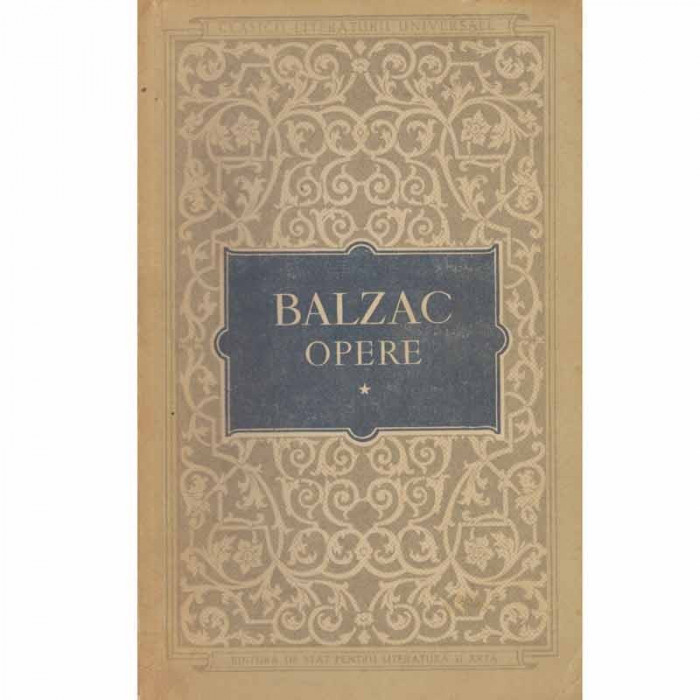 Honore de Balzac - Opere vol.I - 132924