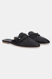 Answear Lab slapi de piele femei, culoarea negru