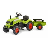 Tractor cu Pedale Falk Claas 410 Arion Verde, 2-5 Ani, Remorca, Plastic, Baieti/Fete