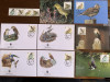 Man - pasari - serie 4 timbre MNH, 4 FDC, 4 maxime, fauna wwf
