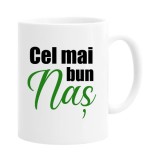 Cana alba personalizata &quot;Cel mai bun Nas&quot;, INOVATIX&reg;. 330ml
