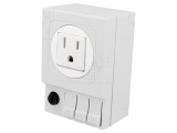 Soclu USA 125VAC 6.3A IP20 pentru șină DIN