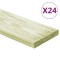 Plăci de pardoseală 24 buc. 2,88 m&sup2; 1 m, lemn masiv pin tratat