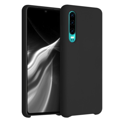 Husa pentru Huawei P30, Silicon, Negru, 47414.01 foto