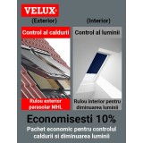 Pachet rulou exterior MHL+ rulou interior RHZ, Velux Confort Standard(ROZ)