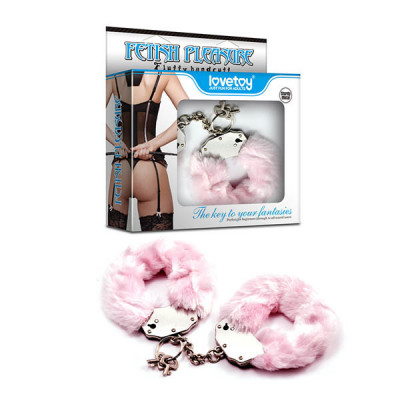 Catuse Fetish Pleasure Fluffy Hand Cuffs, Pink foto