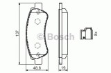Set placute frana,frana disc PEUGEOT BOXER platou / sasiu (2006 - 2016) BOSCH 0 986 494 604