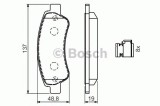 Set placute frana,frana disc FIAT DUCATO bus (250, 290) (2006 - 2016) BOSCH 0 986 494 604