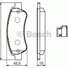 Set placute frana,frana disc FIAT DUCATO bus (250, 290) (2006 - 2016) BOSCH 0 986 494 604