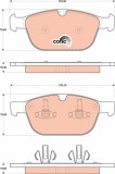 TRW GDB1821 COTEC set placute frana,frana disc