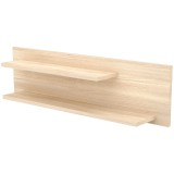 Cumpara ieftin Raft dublu de perete Hubners Eva 100 cm natur