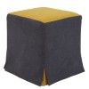 TABURET CUBE T - PRINT - Stofa Print-1010-denim dreptunghiuri