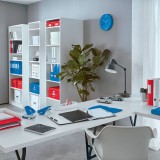 Suport documente vertical Leitz WOW albastru metalizat