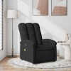 VidaXL Fotoliu de masaj rabatabil, negru, material textil