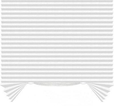 Draperie pentru Fereastra, cu Sistem de Prindere Autoadeziv Inclus, din PVC Textil, 60 x 150 cm Alb 150 cm 60 cm Alb 1 BUCATA 1 foto