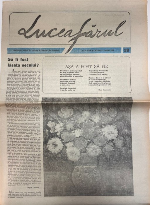 Luceafarul, nr. 28, 8 august 1990