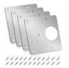 Set 4 elemente de reparare a balamalei, AEWOYAD, inox, cu suruburi, argintiu