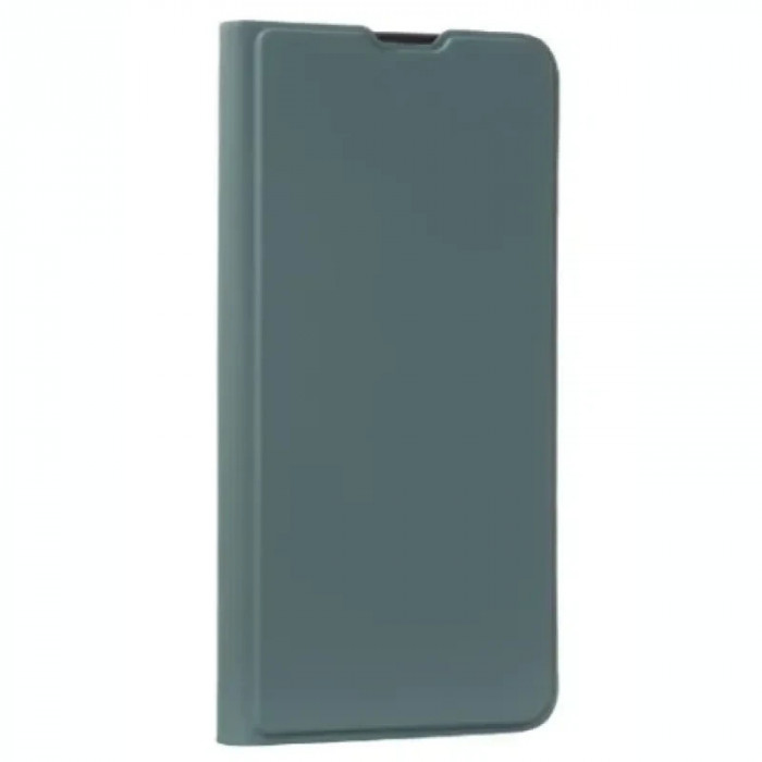 Husa Book Silicon Flip pentru iPhone 13 Verde