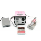 Pila electrica, Freza unghii, ZS-713, Global Fashion 65W, 35000 rpm, Roz