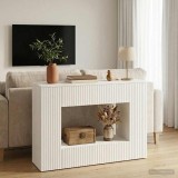 vidaXL Masă de consolă Alb Lucios 101 x 29 x 74 cm Lemn prelucrat 899881