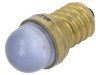 Lampă LED E14 230V AC Albastră POLAM-ELTA miniaturală, redresor &icirc;n punte, rezistență incorporată