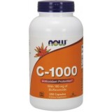 Now Foods vitamina C-1000 cu bioflavonoide (100mg) 250 capsule vegane