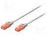 Patch cord Cat 5e, U/UTP, conexiune 1:1, 3m, DIGITUS - DK-1512-030
